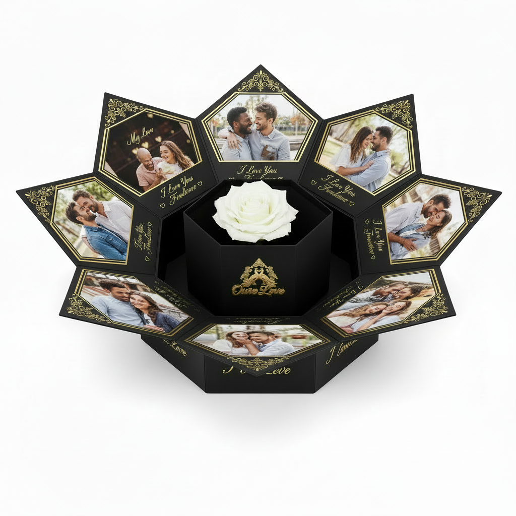 Explosion Box - White Rose