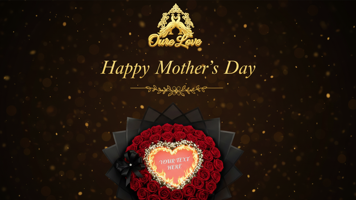 LED Bouquet Mother's Day Banner