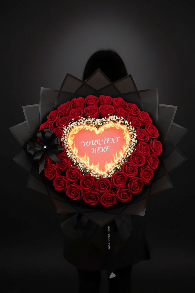 Red Rose Bouquet - Close Up